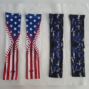 Kids Arm Sleeves - Stars and Camo Design